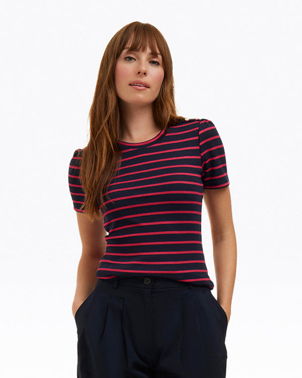 Stripe Crewneck Tee