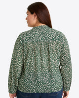 Evangaline Long Sleeve Top in Gauzy Cotton