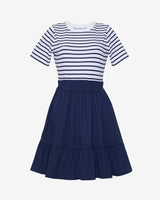 Wilson Mini Dress in Navy Stripe