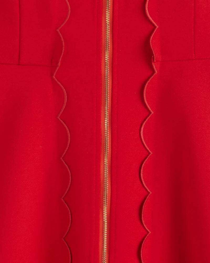 Sleeveless Mae Love Circle Dress in Red