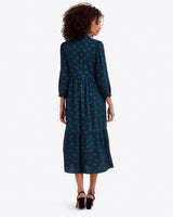Katie Midi Dress in Ginko Leaf