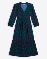 Katie Midi Dress in Ginko Leaf