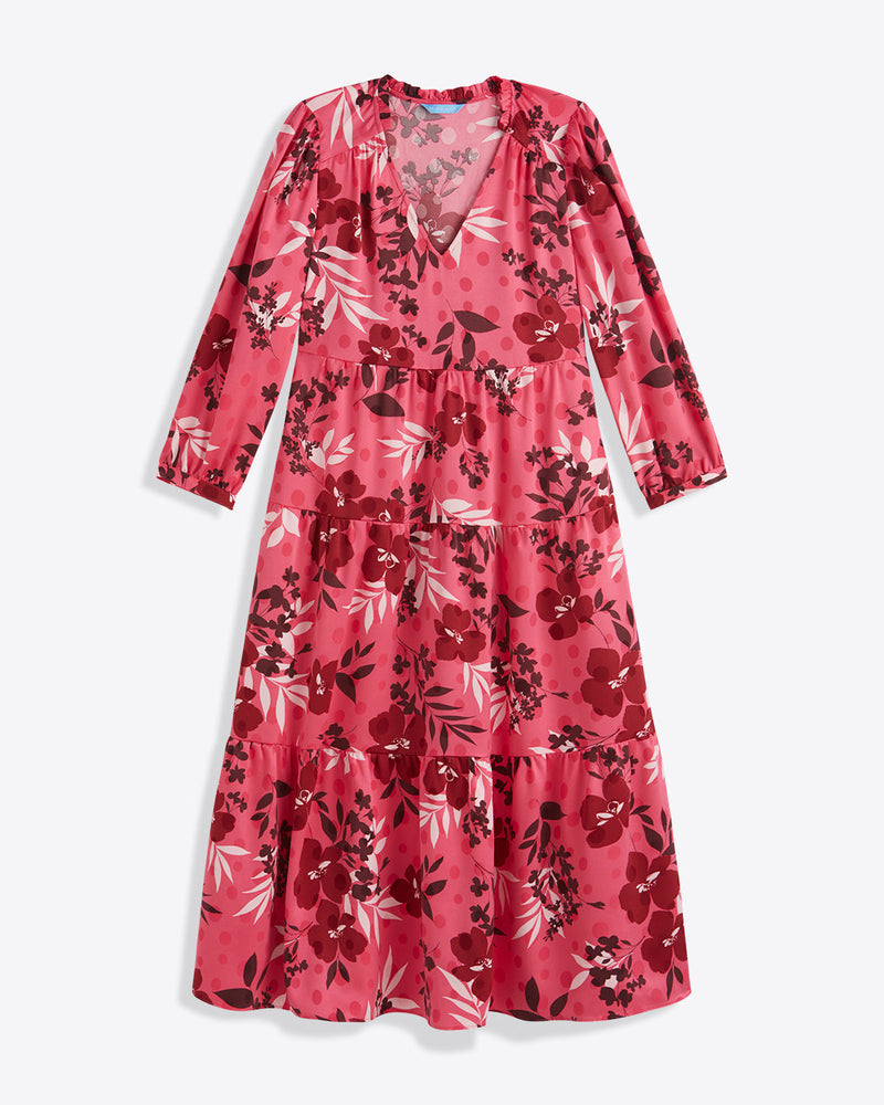 Katie Midi Dress in Spring Floral