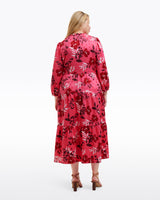 Katie Midi Dress in Spring Floral