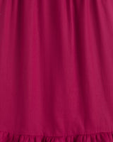 Carrie Midi Dress in Raspberry Pink