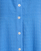 Annika Midi Shirtdress in Textured Cotton