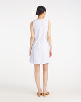 Primrose Mini Dress with Floral Embroidery