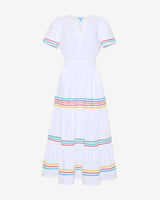 Hollie Midi Dress in Rainbow Ric Rac