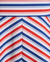 Angela Love Circle Midi Dress in Americana Stripes