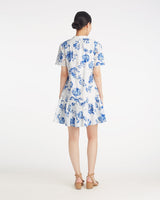 Molly Mini Dress in Magnolia Toile