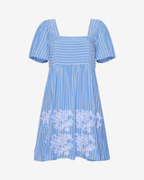 Dottie Babydoll Dress with Floral Embroidery