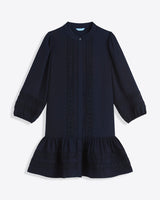Molly Mini Dress in Embroidered Stripe