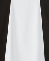 Genevieve Midi Dress in Black and White