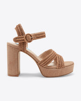 Rattan Strappy Heel