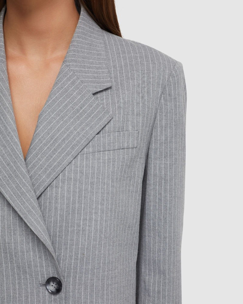 Ellis Pinstripe Suit Jacket