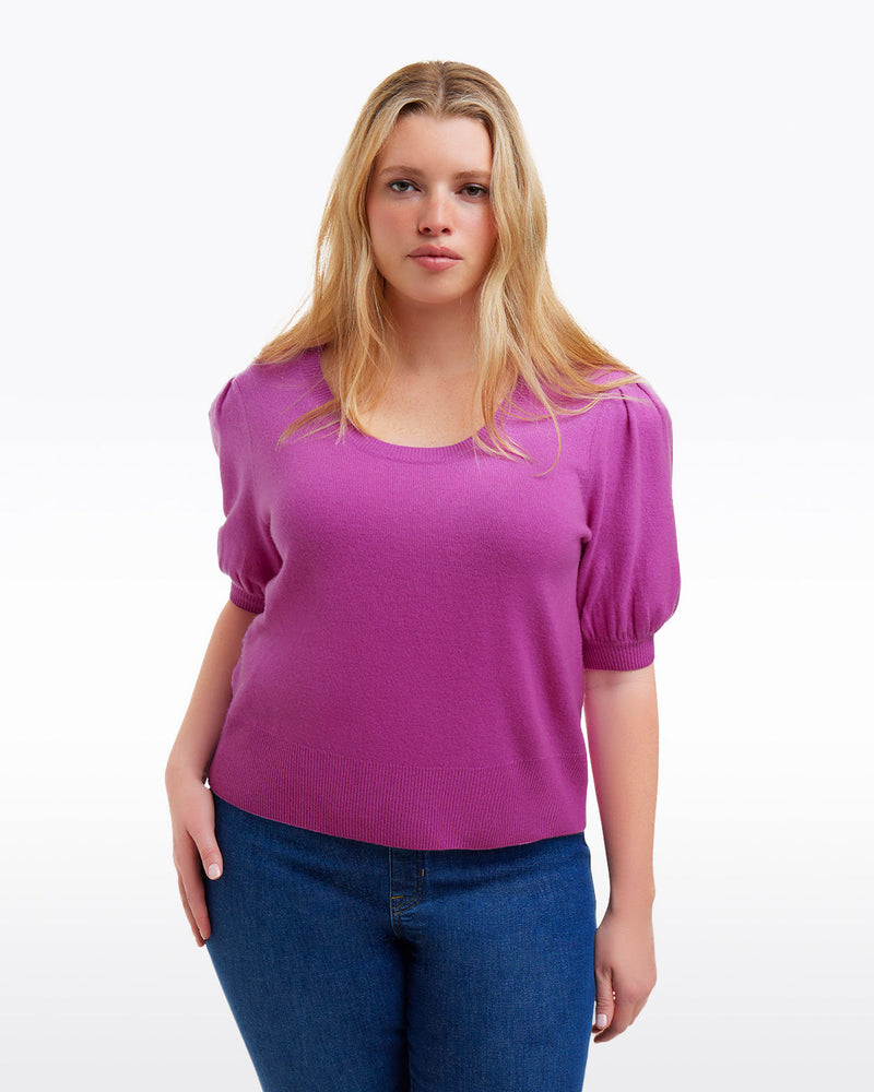 Short Sleeve Cashmere Sweater