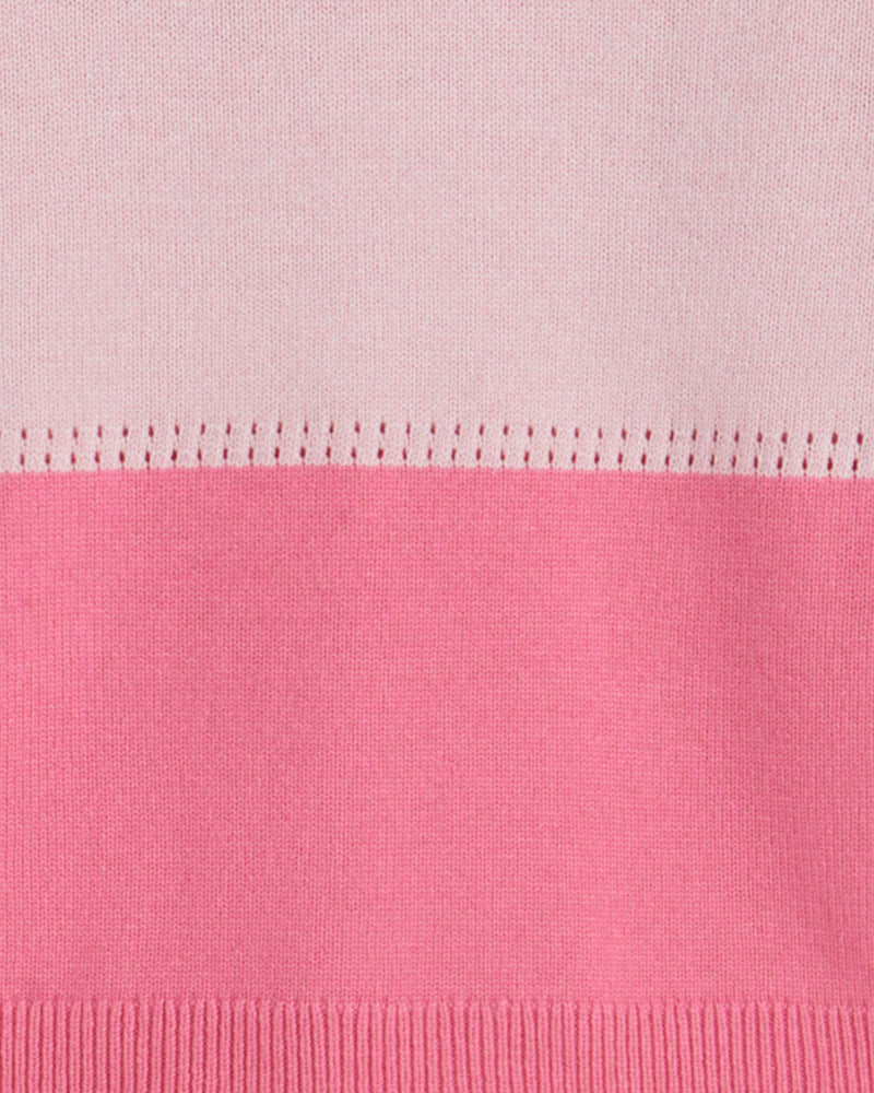 Colorblock Crewneck Sweater