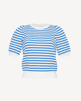 Short Sleeve Pointelle Sweater