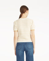 Short Sleeve Pointelle Sweater