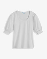 Short Sleeve Mixed Media Top