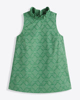 Sleeveless Ingrid Top in Textured Stripe