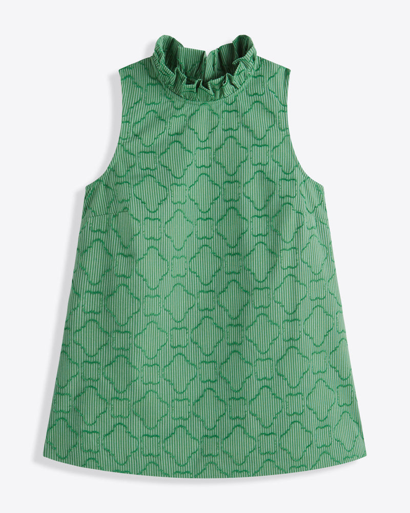 Sleeveless Ingrid Top in Textured Stripe