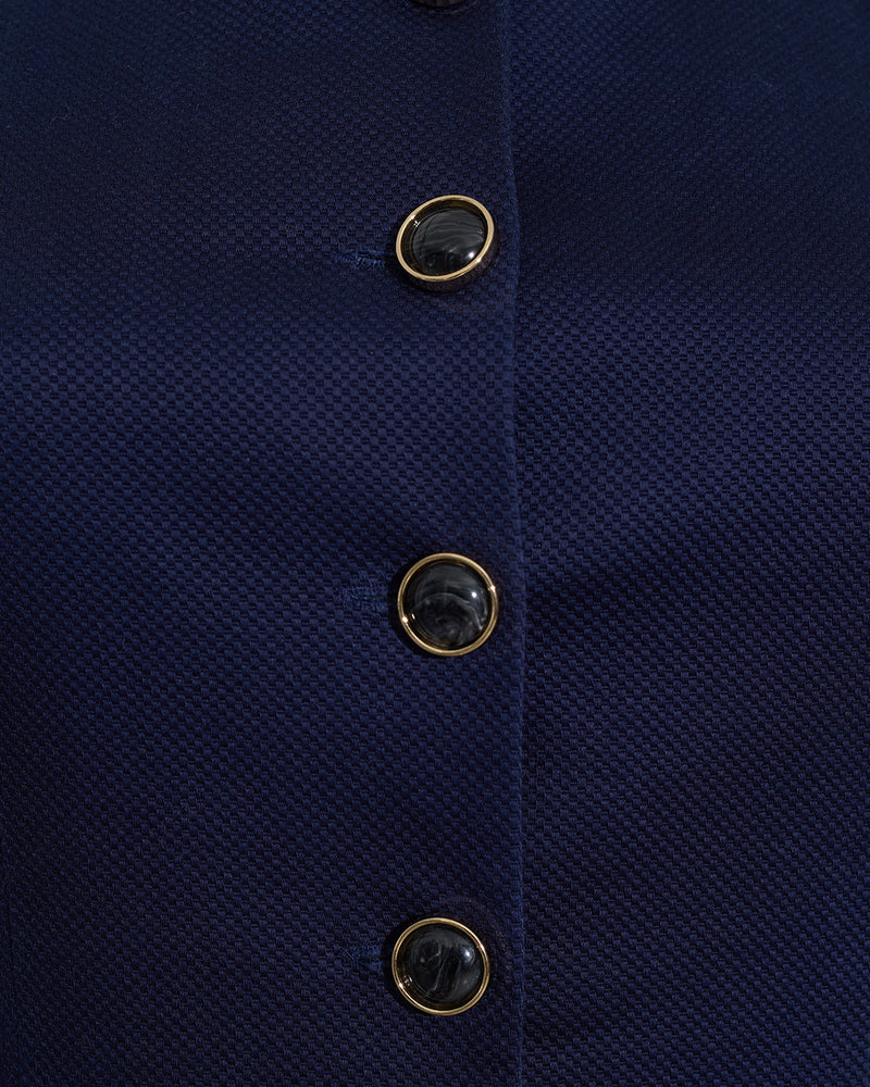 Tailored Top in Pique