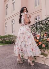 Margaret Midi Dress White