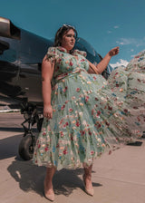 Margaret Midi Dress Green