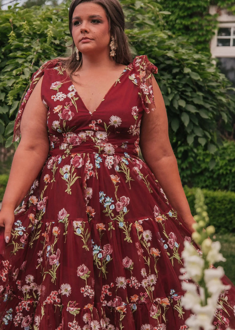 Margaret Midi Dress Red
