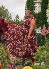 Margaret Midi Dress Red