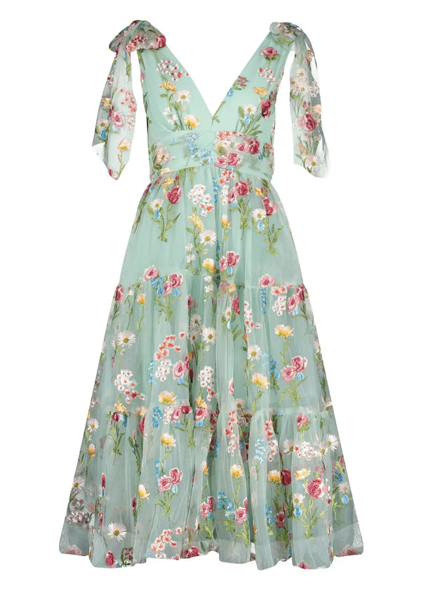 Margaret Midi Dress Green