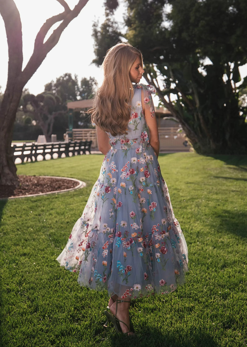 Margaret Midi Dress Blue