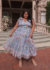 Margaret Midi Dress Blue