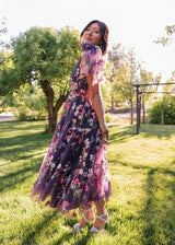 Margaret Midi Dress Purple