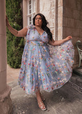 Margaret Midi Dress Blue