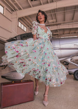 Margaret Midi Dress Green