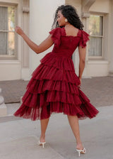 Mia Dress Burgundy