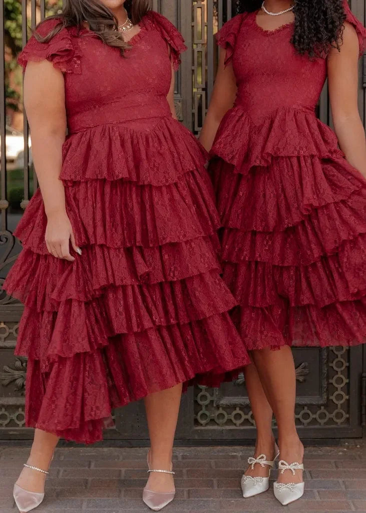 Mia Dress Burgundy