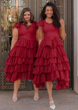 Mia Dress Burgundy