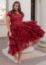 Mia Dress Burgundy