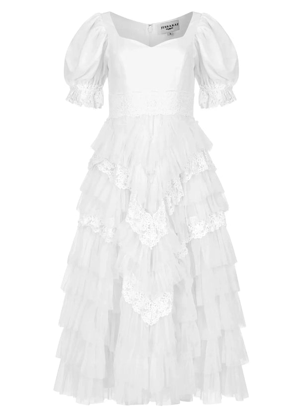Thumbelina Dress White