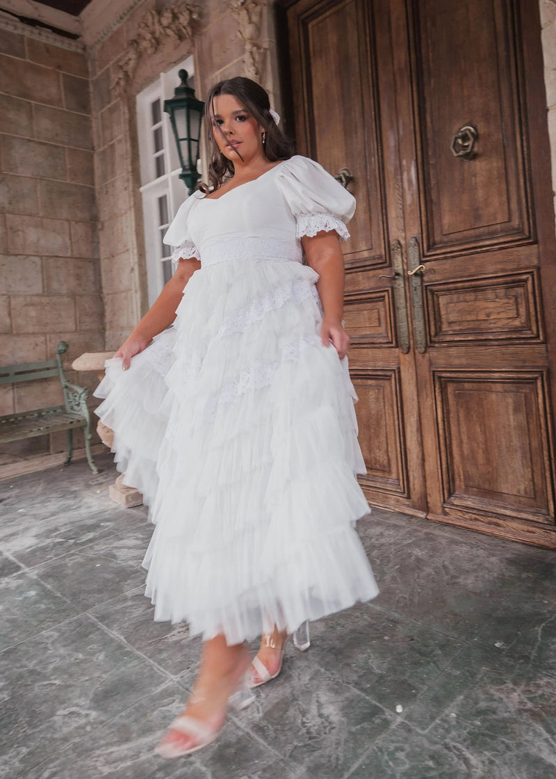Thumbelina Dress White