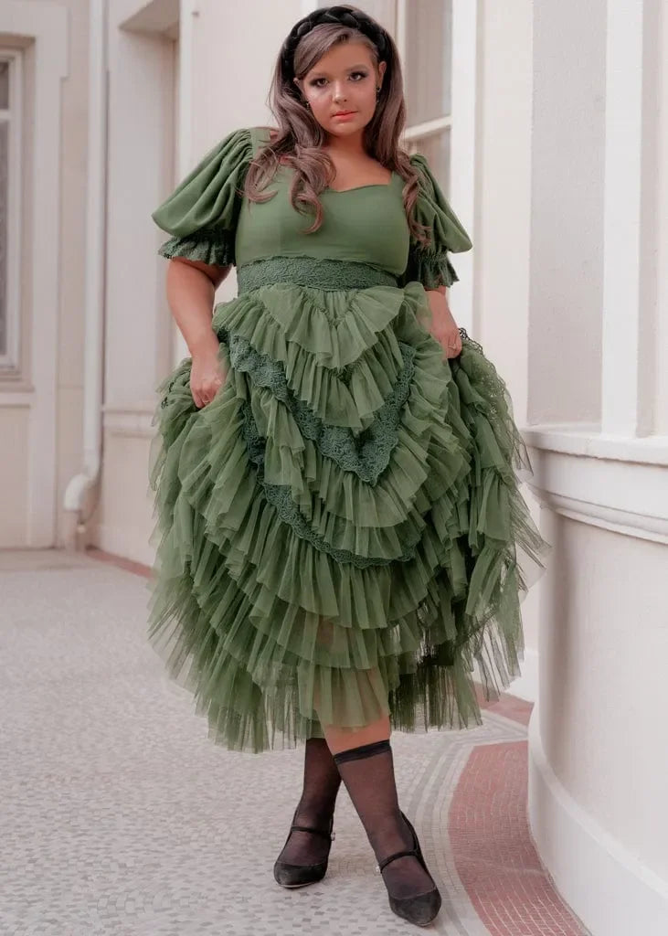 Thumbelina Dress Green