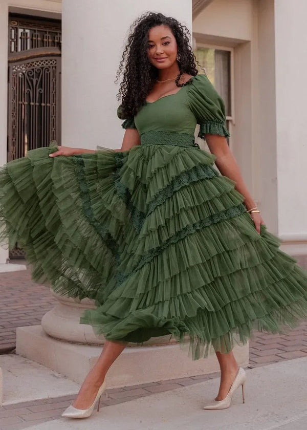 Thumbelina Dress Green